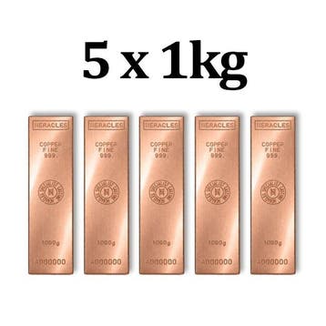 5 kilograms - Koper .999 - 5 x 1 Kilo Heracles Specialist