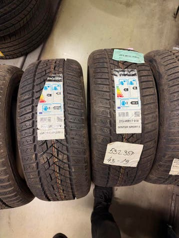4x 	DUNLOP 215/45 /17  WINTER  nieuw incl montage, 215 mm, Nieuw, 17 inch, Winterbanden