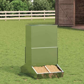 vidaXL Varkensvoeder Zilver 82 x 51 x 91,5 cm 20 kg, Dieren en Toebehoren, Verzenden, Nieuw