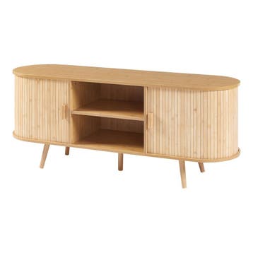 [en.casa] Dressoir Nordkapp 140x40x56 cm houtkleurig, Verzenden, Nieuw