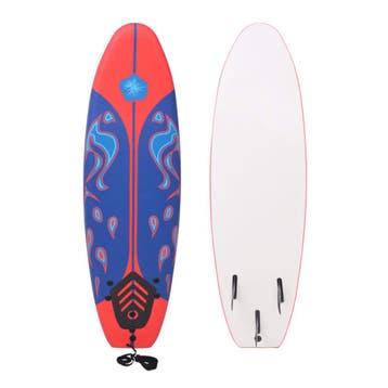 vidaXL Surfplank 170 cm blauw en rood, Watersport en Boten, Golfsurfen, Verzenden, Nieuw