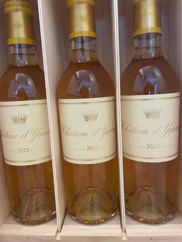 2022 Chateau dYquem - Sauternes 1er Cru Supérieur - 3 Halve, Nieuw