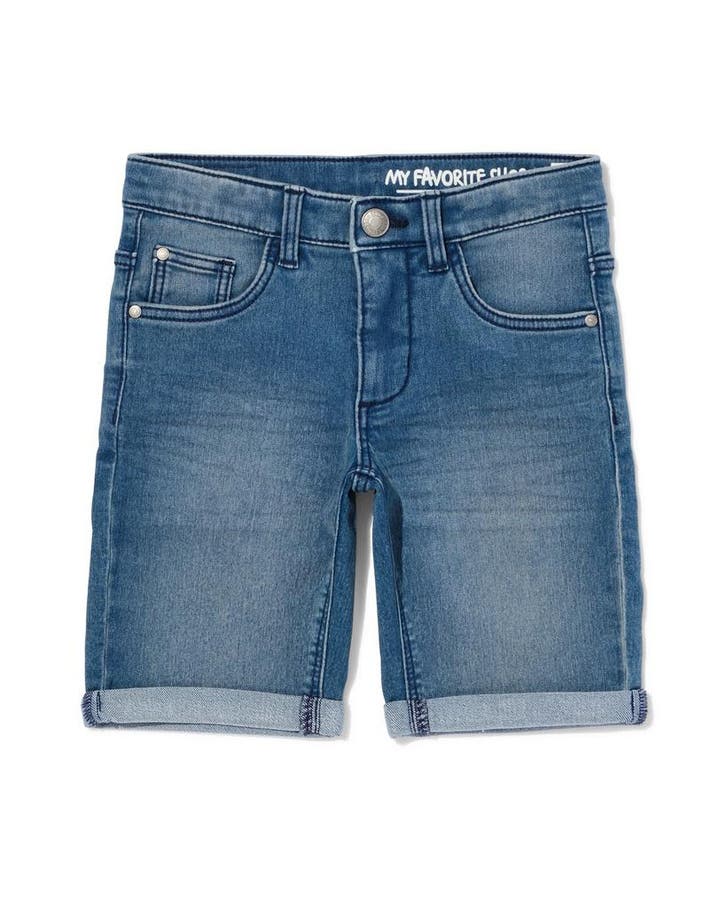 HEMA Kindershort jogdenim middenblauw 3=40% / 2=30%, Kinderen en Baby's, Kinderkleding | Overige, Nieuw, Verzenden