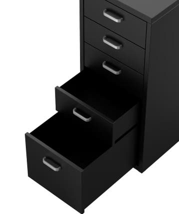 Ladeblok op wielen - Ladeblok bureau - Rolcontainer - Zwart, Verzenden, Zo goed als nieuw