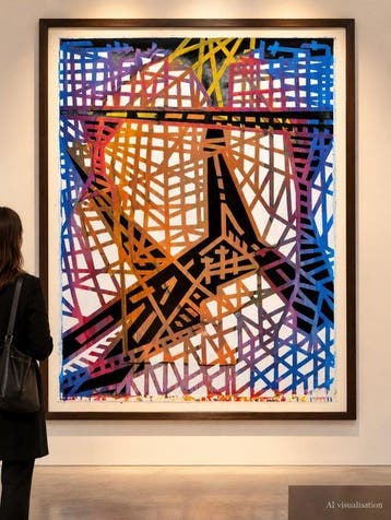 Baptiste Laurent - Gran Via colored (serie Builder) 2016,, Antiek en Kunst