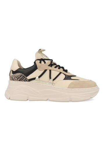 Ps Poelman Jilly LPJILLY-09POE1 Beige / Zwart-39, Verzenden, Nieuw, Beige