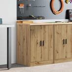 vidaXL Garagekast 60x51x85 cm massief grenenhout artisan, Huis en Inrichting, Verzenden, Nieuw