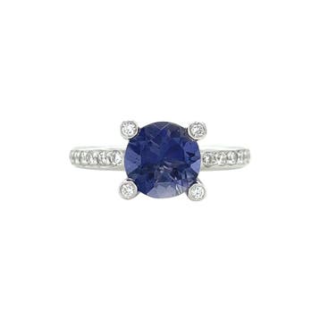 Witgouden ring van Bron Jewelry 14 karaat, Sieraden, Tassen en Uiterlijk, Ringen, Verzenden, Zo goed als nieuw, Goud