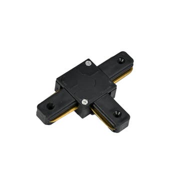 1-FASE RAIL T-VORM CONNECTOR ZWART, Nieuw