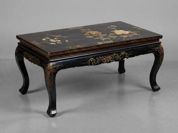 Salontafel - Hout, Steen, lak - China - Bijzettafel, Antiek en Kunst
