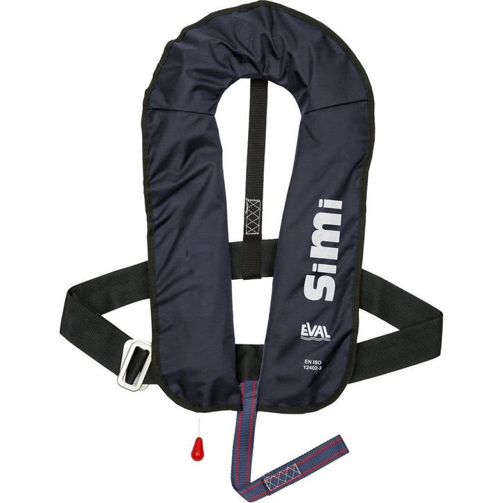 Eval Simi Automatisch Reddingsvest 160N met Rvs Gesp Blauw, Watersport en Boten, Watersportkleding, Ophalen of Verzenden