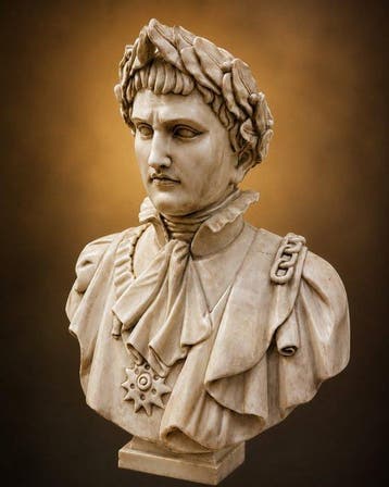 Buste, Napoleon - 70 cm - Carrara marmer