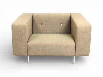 Moooi bottoni fauteuil, beige, Overige plaatsen, Ophalen of Verzenden, Gebruikt, Stoel