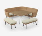 Hoek Lounge Diningset Jonah Wicker Naturel The Outsider, Verzenden, Nieuw