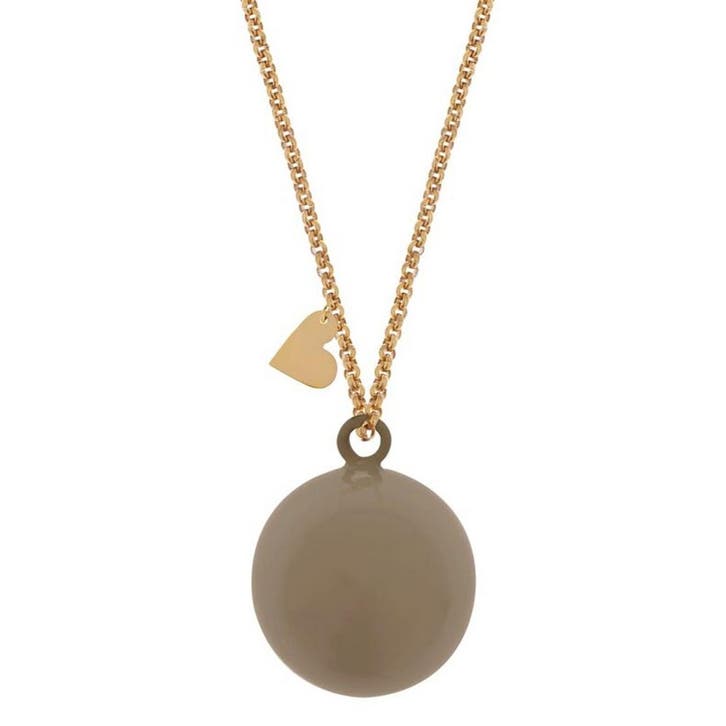 Proud MaMa Zwangerschapsketting Babybel Feline taupe goud kl, Sieraden, Tassen en Uiterlijk, Kettingen, Nieuw, Verzenden