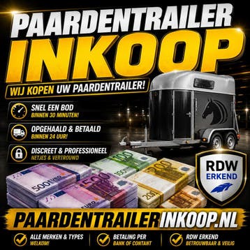GEZOCHT GEVRAAGD paardentrailer  VERKOPEN INKOOP OPKOPER, Zo goed als nieuw