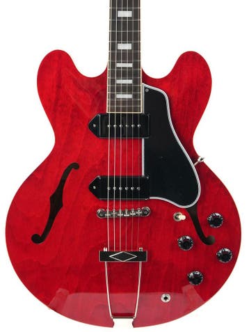 Gibson ES330 Sixties Cherry (Instrument,Electric Guitars), Muziek en Instrumenten, Snaarinstrumenten | Gitaren | Elektrisch, Hollow body
