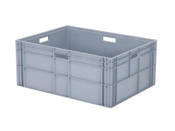 Stapelbak 800x600xH340mm gesl. 4 OH grijs, Ophalen of Verzenden, Nieuw
