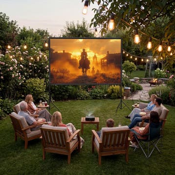 Beamerdoek Cinema met inklapbare statieven, 16:9, 4K, HD, Verzenden, Nieuw