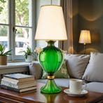 Tafellamp - Glas, Goud - Kunstzware lamp Murano, Antiek en Kunst, Antiek | Lampen