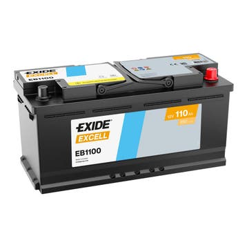 Exide Excell accu | EB1100 | 12V 100Ah, Ophalen of Verzenden, Nieuw