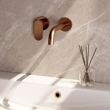 Brauer Copper Edition Inbouw Wastafelmengkraan met Gebogen, Ophalen of Verzenden, Nieuw