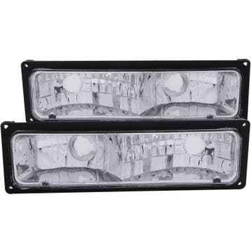 ANZO 1988-1998 Chevrolet C1500 Euro Parking Lights Black, Ophalen of Verzenden, Nieuw