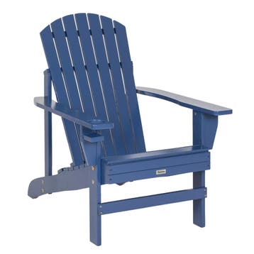 Adirondack Tuinstoel Met Bekerhouder, Massief Hout, 97 X 72,, Verzenden, Nieuw
