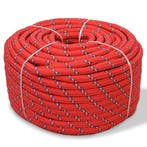 vidaXL Boot touw 8 mm 500 m polypropyleen rood, Verzenden, Nieuw