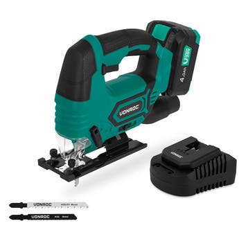 Accu Decoupeerzaag 20V | Incl. 4.0Ah Accu en snellader, Verzenden, Nieuw, VONROC