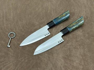 Keukenmes - Deba & Santoku - Premium Japanse Messen – Set, Antiek en Kunst