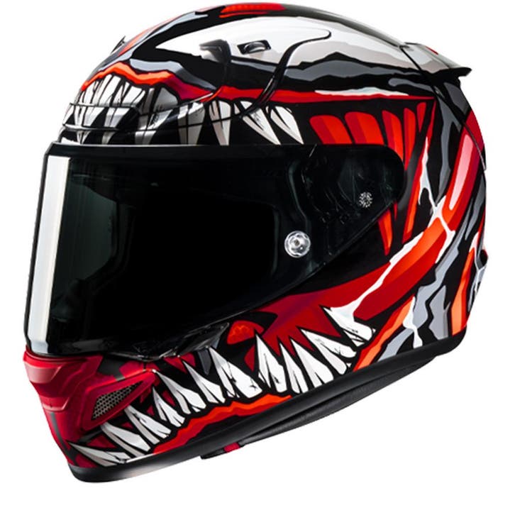 HJC RPHA 12 Maximized Venom Marvel Rood Zwart Integraalhelm, Motoren, Kleding | Motorhelmen, Integraalhelm, Heren, XXL, Nieuw met kaartje