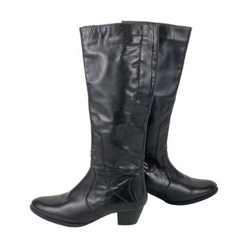 Helioform - Hoge dames laarzen - Zwart - Maat 37,5 S (4,5), Nieuw