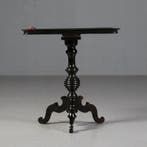 Bijzettafel Willem III ca 1875  Zwart gepolitoerd No782323, Antiek en Kunst, Ophalen of Verzenden