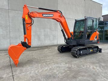 Veiling: Midigraafmachine Doosan DX55-9CN Diesel 2019, Ophalen, Graafmachine