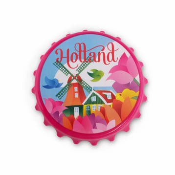 Opener magneet Holland Zwevende Tulpen, Ophalen of Verzenden, Nieuw