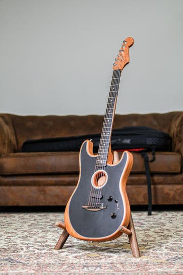 Fender American Acoustasonic Strat 2024 | Black, Nieuw