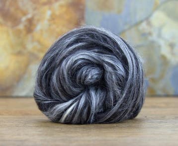 Zwarte alpaca tussah zijde blend, Ophalen of Verzenden, Nieuw, Spinwol