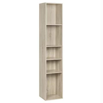 5-Vaks Boekenkast – Smalle Open Kast en Roomdivider 151 cm, Huis en Inrichting, Kasten | Boekenkasten, Verzenden, Nieuw