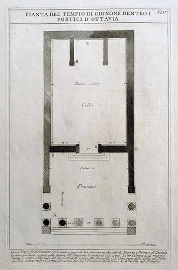 Giovanni Battista Piranesi (1720-1778) - Pianta del Tempio