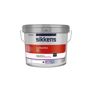 Sikkens Alphatex IQ Mat - RAL 9010 - 1 liter, Overige kleuren, Nieuw, Ophalen of Verzenden, Verf