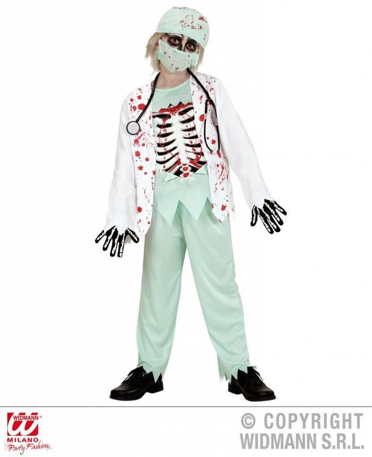 Zombie dokter pakje kind, Kleding | Heren, Carnavalskleding en Feestkleding, Nieuw, Ophalen of Verzenden