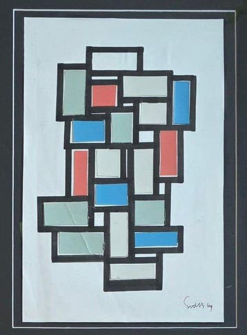 Siep Van Den Berg (1913-1998) - Geometrische compositie