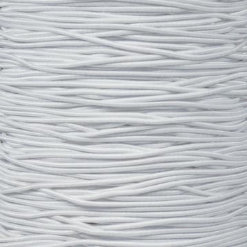 3mm Elastisch Touw - Wit - 50 meter op rol, Ophalen of Verzenden, Nieuw, Overige typen