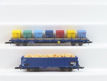 Märklin Z - 80815/80813 - Modeltrein goederenwagon (2) - 2x, Hobby en Vrije tijd, Nieuw