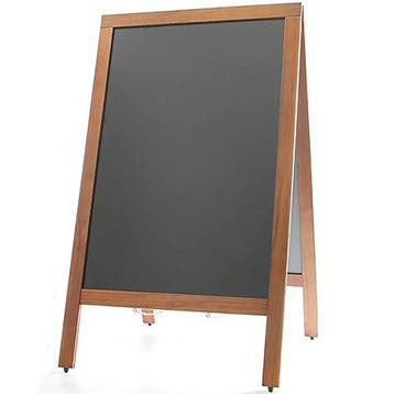Krijtstoepbord | Hout | 700x600x1200(h)mm HENDI, Verzenden, Nieuw in verpakking