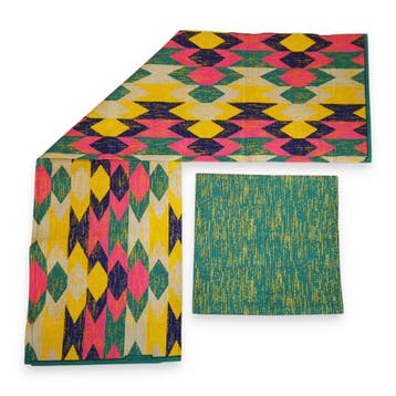 Afrikaanse stof - Two-Tone print Polycotton - 6 yard Combina, Hobby en Vrije tijd, Ophalen of Verzenden, Nieuw