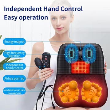 Shiatsu Massagekussen Elektrisch Nek Rug Schouder Massager, Verzenden, Nieuw