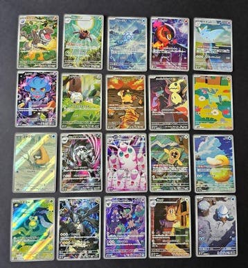 Pokémon Card Lotto 20 Carte Art Rare (AR) Full Art Set, Nieuw