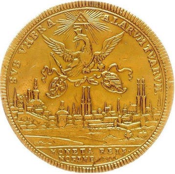 Duitsland, Nürnberg, Stad. 5 Goldgulden (4 1/2 Dukaten)